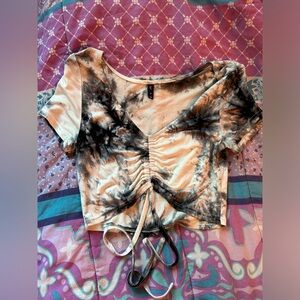 Tie dye swim cover up